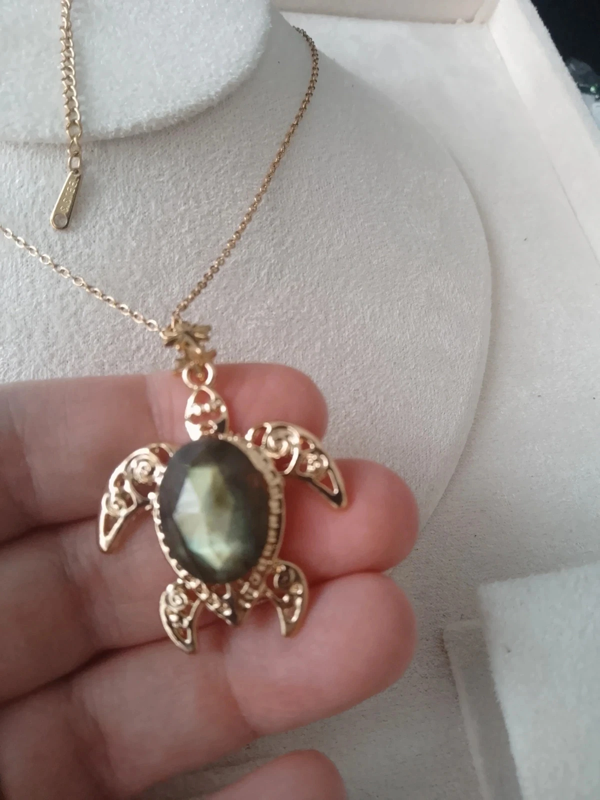 Collier tortue labradorite pierre naturelle de protection – photo 3